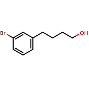 Chemical structure of 3-Bromo-benzenebutanol , CAS 218153-01-6, AChemBlock P39680