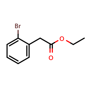 Chemical structure of Ethyl 2-bromophenylacetate , CAS 2178-24-7, AChemBlock P39681