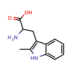 Chemical structure of 2-Methyl-DL-tryptophan , CAS 21495-41-0, AChemBlock P39735