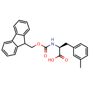 Chemical structure of Fmoc-3-Methyl-L-phenylalanine , CAS 211637-74-0, AChemBlock P39792