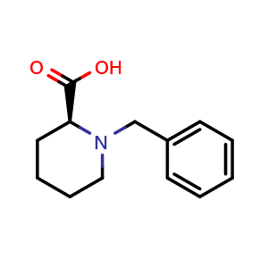 Chemical structure of (2S)-1-Benzyl-2-piperidinecarboxylic acid , CAS 210533-45-2, AChemBlock P39816