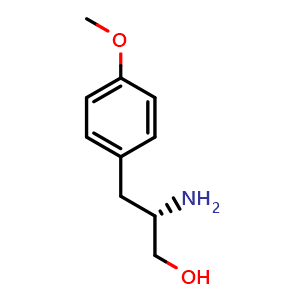 Chemical structure of (S)-b-Amino-4-methoxybenzenepropanol , CAS 20989-19-9, AChemBlock P39832
