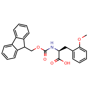 Chemical structure of Fmoc-2-methoxy-L-phenylalanine , CAS 206060-41-5, AChemBlock P39895