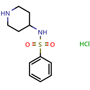 Chemical structure of N-4-Piperidinylbenzenesulfonamide hydrochloride , CAS 203663-15-4, AChemBlock P39953