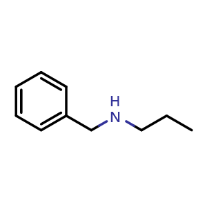Chemical structure of N-Benzylpropan-1-amine , CAS 2032-33-9, AChemBlock P39958