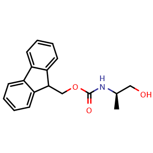 Chemical structure of Fmoc-D-alaninol , CAS 202751-95-9, AChemBlock P39965