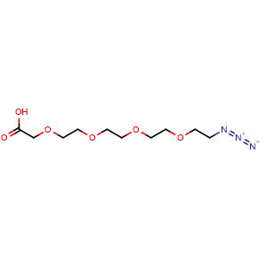 Chemical structure of N3-PEG4-CH2COOH , CAS 201467-81-4, AChemBlock P39991