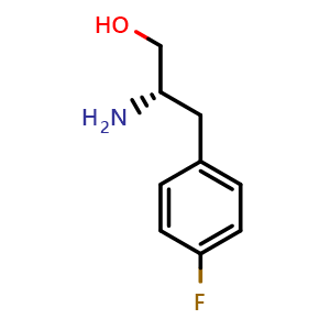 Chemical structure of (S)-b-Amino-4-fluorobenzenepropanol , CAS 200267-65-8, AChemBlock P40016