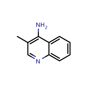 Chemical structure of 4-Amino-3-methyl-quinoline , CAS 19701-33-8, AChemBlock P40086