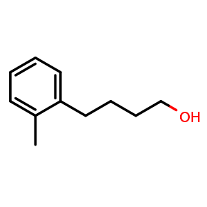 Chemical structure of 2-Methyl-benzenebutanol , CAS 196409-31-1, AChemBlock P40090