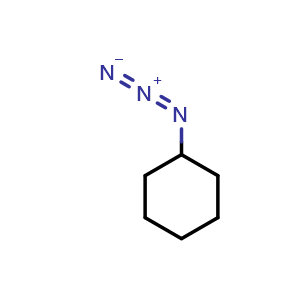 Chemical structure of Azido-cyclohexane , CAS 19573-22-9, AChemBlock P40097