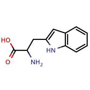 Chemical structure of a-Amino-1H-indole-2-propanoic acid , CAS 1954-56-9, AChemBlock P40104