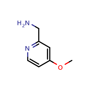 Chemical structure of 4-Methoxy-2-pyridinemethanamine , CAS 194658-14-5, AChemBlock P40117