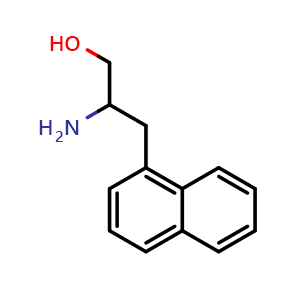 Chemical structure of b-Amino-1-naphthalenepropanol , CAS 19352-04-6, AChemBlock P40142