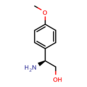 Chemical structure of (S)-b-Amino-4-methoxy-benzeneethanol , CAS 191109-48-5, AChemBlock P40188