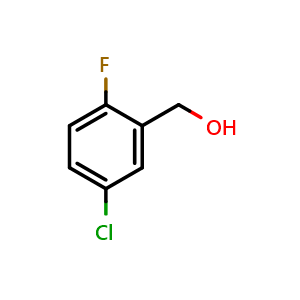 Chemical structure of 5-Chloro-2-fluorobenzyl alcohol , CAS 188723-58-2, AChemBlock P40230