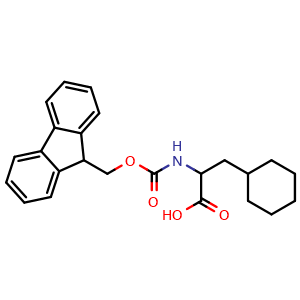 Chemical structure of Fmoc-3-Cyclohexylalanine , CAS 188632-07-7, AChemBlock P40232