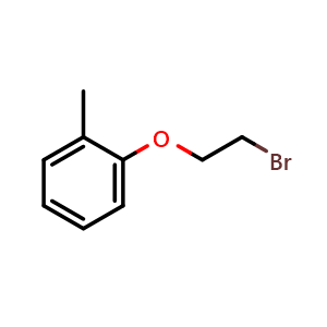 Chemical structure of 1-(2-Bromoethoxy)-2-methylbenzene , CAS 18800-32-3, AChemBlock P40239