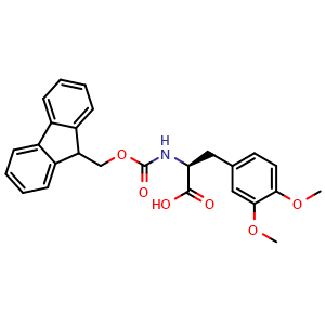 Chemical structure of N-Fmoc-3,4-dimethoxy-L-phenylalanine , CAS 184962-88-7, AChemBlock P40309