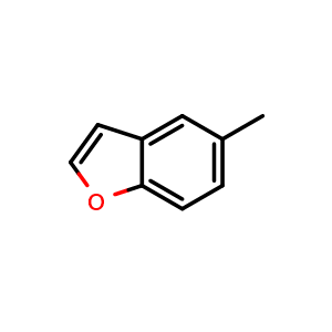 Chemical structure of 5-Methyl-benzofuran , CAS 18441-43-5, AChemBlock P40313
