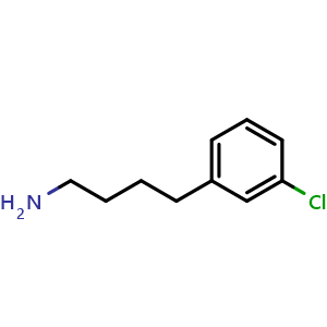 Chemical structure of 3-Chloro-benzenebutanamine , CAS 181650-48-6, AChemBlock P40368