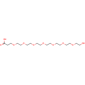 Chemical structure of HO-PEG7-CH2CH2COOH , CAS 1797408-46-8, AChemBlock P40411