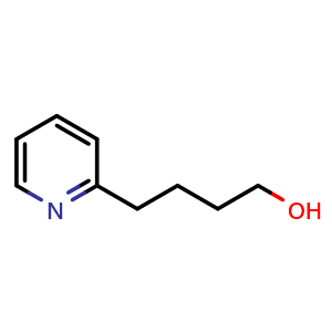 Chemical structure of 2-Pyridinebutanol , CAS 17945-79-8, AChemBlock P40417