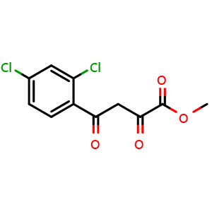Chemical structure of Methyl 2,4-dichloro-a,g-dioxo-benzenebutanoate , CAS 175711-73-6, AChemBlock P40493