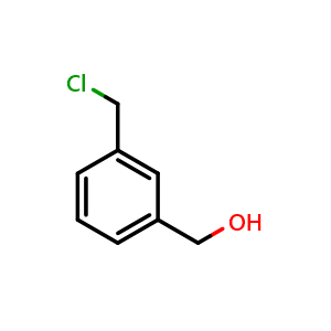 Chemical structure of 3-(Chloromethyl)benzylalcohol , CAS 175464-51-4, AChemBlock P40497