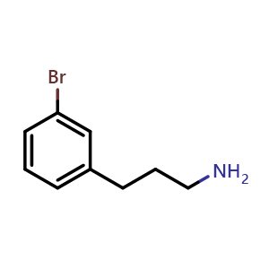 Chemical structure of 3-Bromo-benzenepropanamine , CAS 174689-12-4, AChemBlock P40513