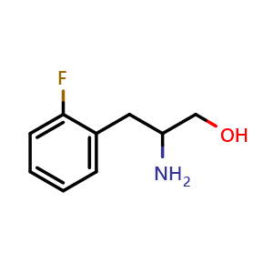 Chemical structure of b-Amino-2-fluorobenzenepropanol , CAS 174302-88-6, AChemBlock P40521