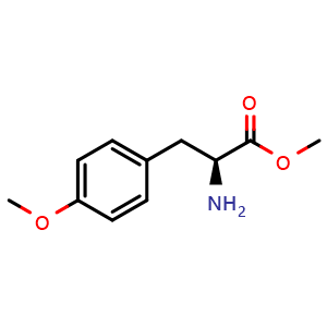 Chemical structure of O-Methyl-L-tyrosine methyl ester , CAS 17355-19-0, AChemBlock P40547