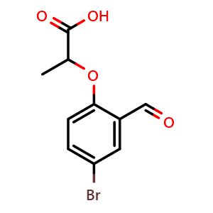 2-(4-Bromo-2-formylphenoxy)propanoic acid