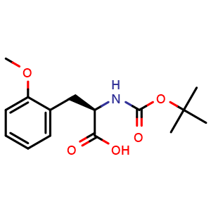 Chemical structure of Boc-2-methoxy-D-phenylalanine , CAS 170642-26-9, AChemBlock P40610