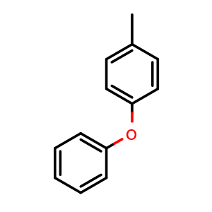 Chemical structure of 1-Methyl-4-phenoxy-benzene , CAS 1706-12-3, AChemBlock P40613