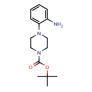 Chemical structure of 1-Boc-4-(2-aminophenyl)piperazine , CAS 170017-74-0, AChemBlock P40631
