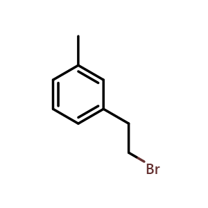Chemical structure of 3-Methylphenethyl bromide , CAS 16799-08-9, AChemBlock P40673