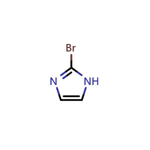 Chemical structure of 2-Bromoimidazole , CAS 16681-56-4, AChemBlock P40717