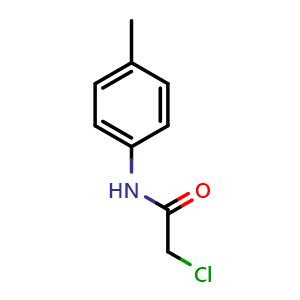 Chemical structure of 2-Chloro-N-(4-methylphenyl)-acetamide , CAS 16634-82-5, AChemBlock P40728