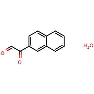Chemical structure of 2-Naphthylglyoxal hydrate , CAS 16208-21-2, AChemBlock P40805
