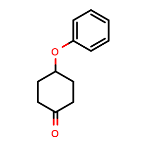 Chemical structure of 4-Phenoxycyclohexanone , CAS 161194-41-8, AChemBlock P40838