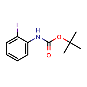 Chemical structure of N-Boc 2-iodoaniline , CAS 161117-84-6, AChemBlock P40840