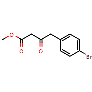 Chemical structure of 4-(4-Bromophenyl)-3-oxobutanoic acid methyl ester , CAS 160010-21-9, AChemBlock P40861