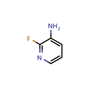 Chemical structure of 3-Amino-2-fluoropyridine , CAS 1597-33-7, AChemBlock P40871