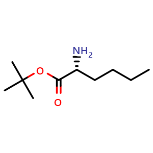 Chemical structure of D-Norleucine tert-butyl ester , CAS 158741-08-3, AChemBlock P40897
