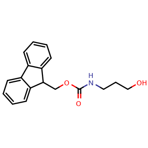 Chemical structure of 3-(Fmoc-amino)-1-propanol , CAS 157887-82-6, AChemBlock P40915