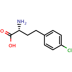 Chemical structure of (R)-4-Chloro-homophenylalanine , CAS 157684-00-9, AChemBlock P40919