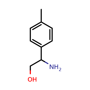 Chemical structure of 2-Amino-2-(4-methylphenyl)ethanol , CAS 157142-48-8, AChemBlock P40922
