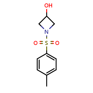Chemical structure of 1-Tosyl-3-azetidinol , CAS 154010-96-5, AChemBlock P40984