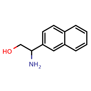 Chemical structure of b-Amino-2-naphthaleneethanol , CAS 153875-87-7, AChemBlock P40987